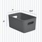 Superio Plastic Storage Container Bins, Organizer Baskets, Boxes for Organizing Closet Shelves Drawer Shelf